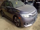 2016 HONDA CIVIC, GRAY, EX-L MODEL, 1.5L TURBO, AT.  A25189